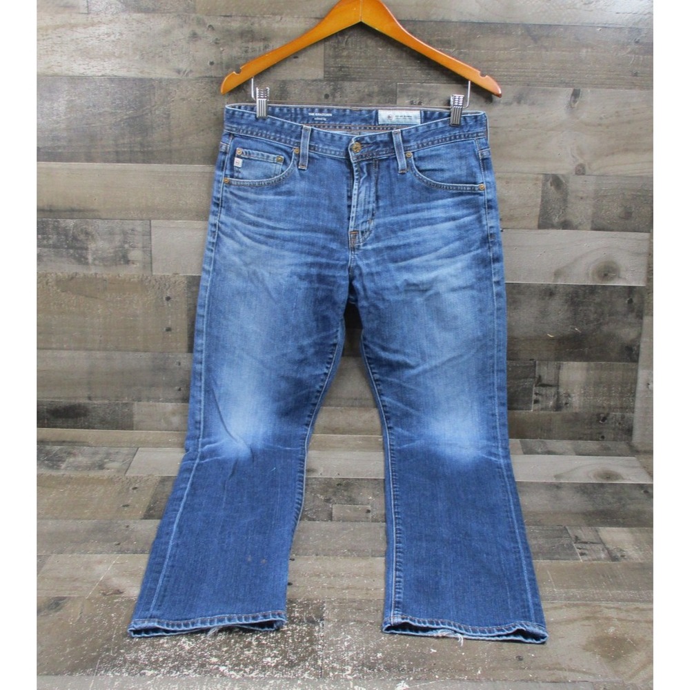 AG Adriano Goldschmied Graduate Jeans Mens 32R Denim Tailored Leg Distressed